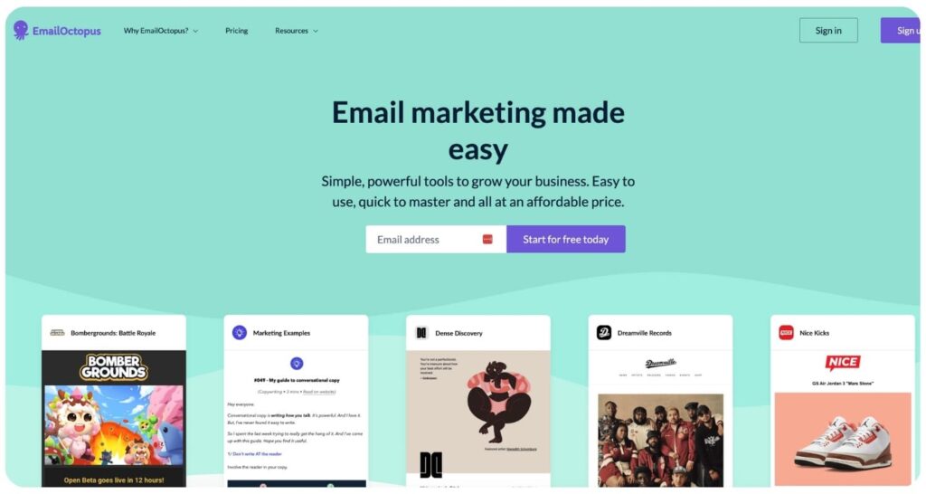EmailOctopus Platform